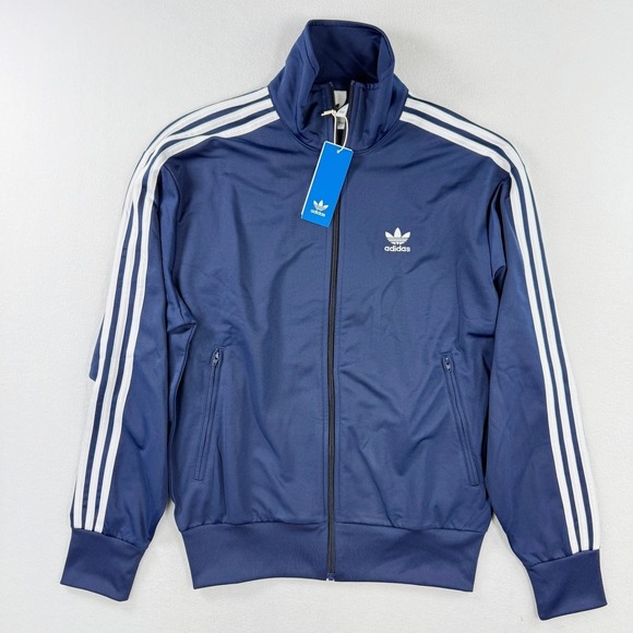 adidas Firebird Jacket Size XL Mens Night Indigo 3-Stripe Track NEW IR9893
